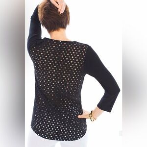 Chico’s Carris Circle Back Top NWT